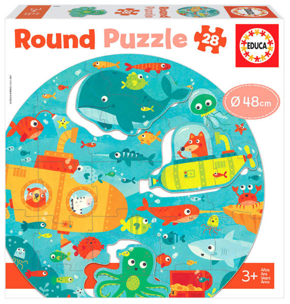 Puzzle 28 el. Pod wodą (okrągłe) OUTLET