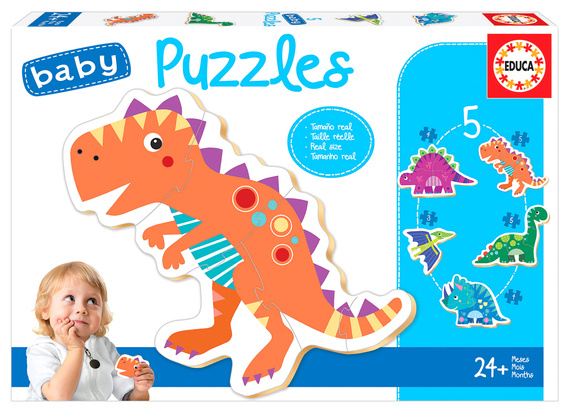 Puzzle 3-5 el. Dinozaury