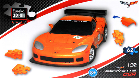 Puzzle 3D CARS - Corvette C6R - poziom 3/4