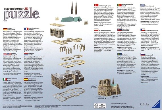 Puzzle 3D - Katedra Notre Dame