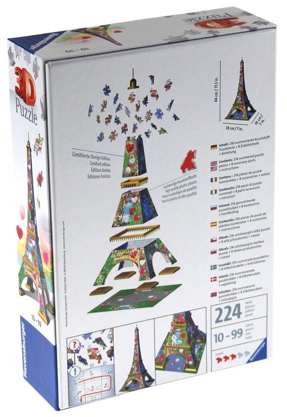 Puzzle 3D - Wieża Eiffla (Limited Edition)