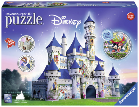 Puzzle 3D - Zamek Disney'a