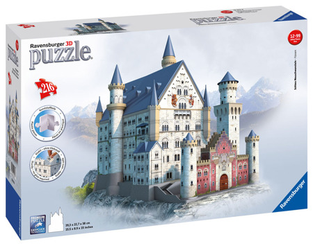 Puzzle 3D - Zamek Neuschwanstein