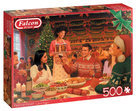 Puzzle 500 el. FALCON CHRISTMAS Świąteczny posiłek