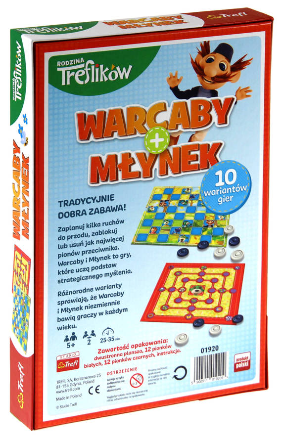 Rodzina Treflików - Warcaby + Młynek