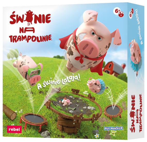 Świnie na trampolinie