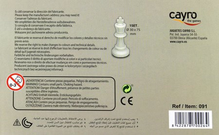 Szachy (akcesoria) - komplet figur szachowych (091)
