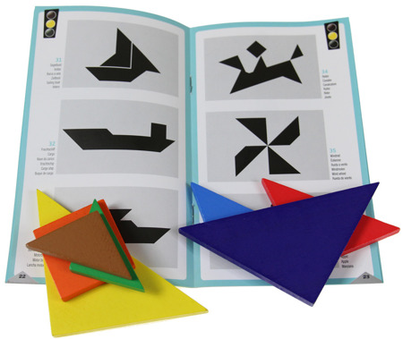 Tangram dla dzieci (w metalowej puszce)