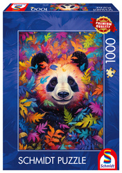 PQ Puzzle 1000 el. Panda w kolorowym lesie