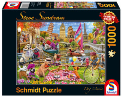 PQ Puzzle 1000 el. STEVE SUNDRAM Psie szaleństwo (Dog Mania)