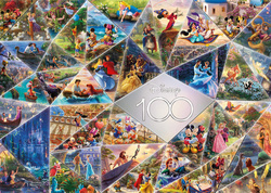 PQ Puzzle 1000 el. THOMAS KINKADE 100 lat Disneya - Jubileuszowa mozaika (Disney) OUTLET