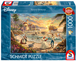 PQ Puzzle 1000 el. THOMAS KINKADE Mała Syrenka: Święto miłości (Disney)