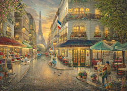 PQ Puzzle 1000 el. THOMAS KINKADE Malowniczy Paryż (drewniane)