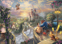 PQ Puzzle 1000 el. THOMAS KINKADE Piękna i Bestia - Miłość (Disney)