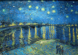 Puzzle 1000 el. Gwiaździsta noc nad Rodanem, Vincent van Gogh