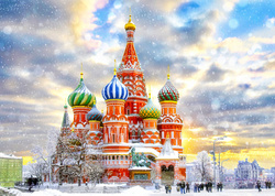 Puzzle 1000 el. Katedra Św. Bazylego / Moskwa / Rosja