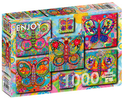 Puzzle 1000 el. Kolorowe motyle