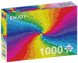 Puzzle 1000 el. Kolorowy witraż
