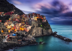 Puzzle 1000 el. Manarola o zmierzchu / Cinque Terre / Włochy