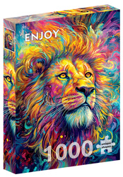 Puzzle 1000 el. Promienisty lew