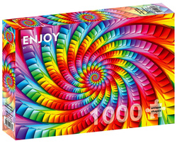 Puzzle 1000 el. Psychodeliczna tęczowa spirala