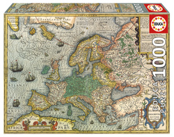 Puzzle 1000 el. Stara mapa Europy