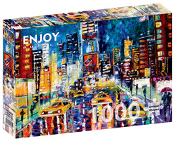 Puzzle 1000 el. Światła Nowego Jorku / USA