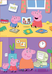 Puzzle 2 x 20 el. Świnka Peppa