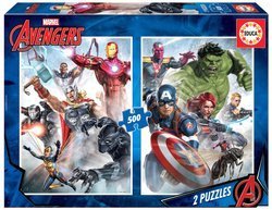 Puzzle 2 x 500 el. Avengers