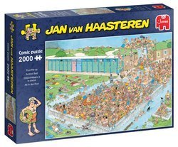 Puzzle 2000 el. JAN VAN HAASTEREN Tłumy na basenie