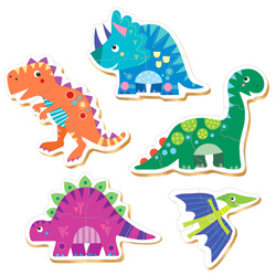 Puzzle 3-5 el. Dinozaury