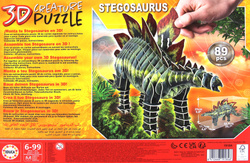 Puzzle 3D Dinozaury - Stegozaur 89 el.
