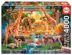 Puzzle 4000 el. Sawanna budzi się do życia