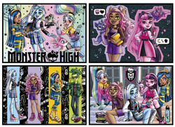 Puzzle 50 el. + 80 el. + 100 el. + 150 el. Monster High