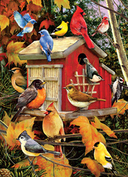 Puzzle 500 el. Jesienny domek dla ptaków