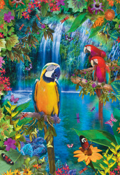Puzzle 500 el. Tropikalne papugi