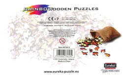 Puzzle drewniane / kolorowe - Tygrys